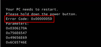 win8安装提示错误代码0x0000005d