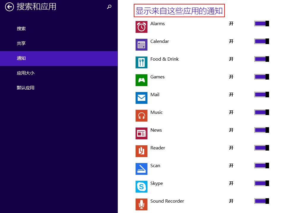 开启win8.1免打扰功能的操作方法